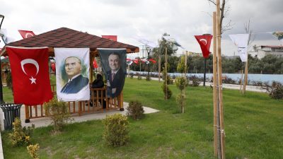 Erzin Belediyesi, ilçeye 1800 m2 alana sahip bir parkın yanı