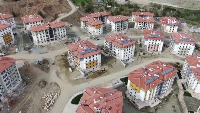 Depremin yerle bir ettiği Hatay'ın Antakya ilçesinde TOKİ konutlarının her