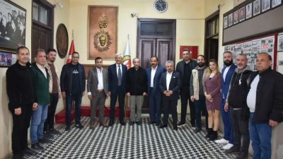 Arsuz Belediye Başkanı Asaf Güven, İskenderun Gazeteciler Cemiyeti’ne veda ziyareti