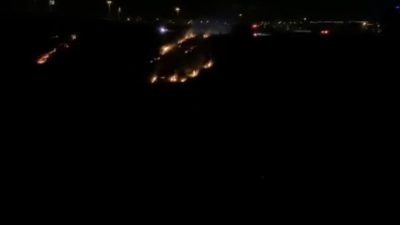 Belen’de Perşembe gecesi anayola yakın yerde bir anda çıkan alevler;