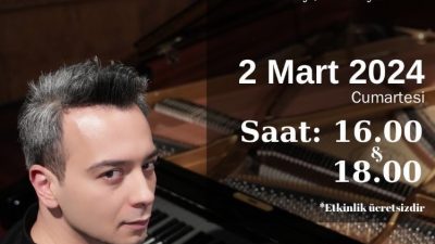 Antakya’lı başarılı piyanist Dengin Ceyhan bugün Antakya’da sanatseverlerle buluşuyor. Fatma