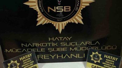 Hatay’ın Reyhanlı ilçesinde uyuşturucu ticareti yapan 2 şahıs adli mercilerce