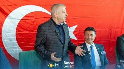 İYİ Parti Hatay Büyükşehir Belediye Başkan Adayı Nusret Cömert, İskenderun’daki