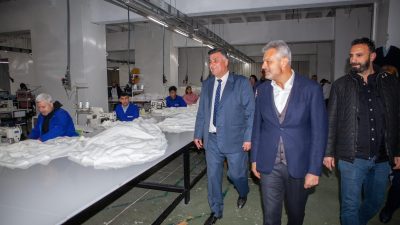 AKP Hatay Büyükşehir Belediye Başkan Adayı Mehmet Öntürk, sanayi kuruluşlarına