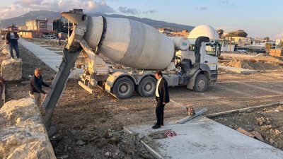 Samandağ belediye başkanı Refik Eryılmaz, Rekreasyon alan çalışmalarının tam gaz