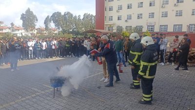 Hatay Büyükşehir Belediyesi, yangın riskine karşı önlem almak amacıyla eğitimler