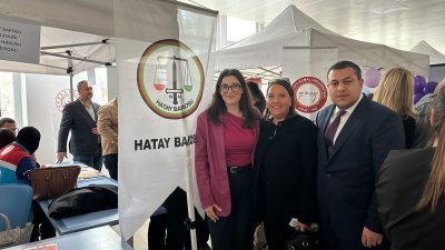 Hatay Baro Başkanı Erhan Nizamoğlu Hatay Barosunu temsilen eşi Burcu