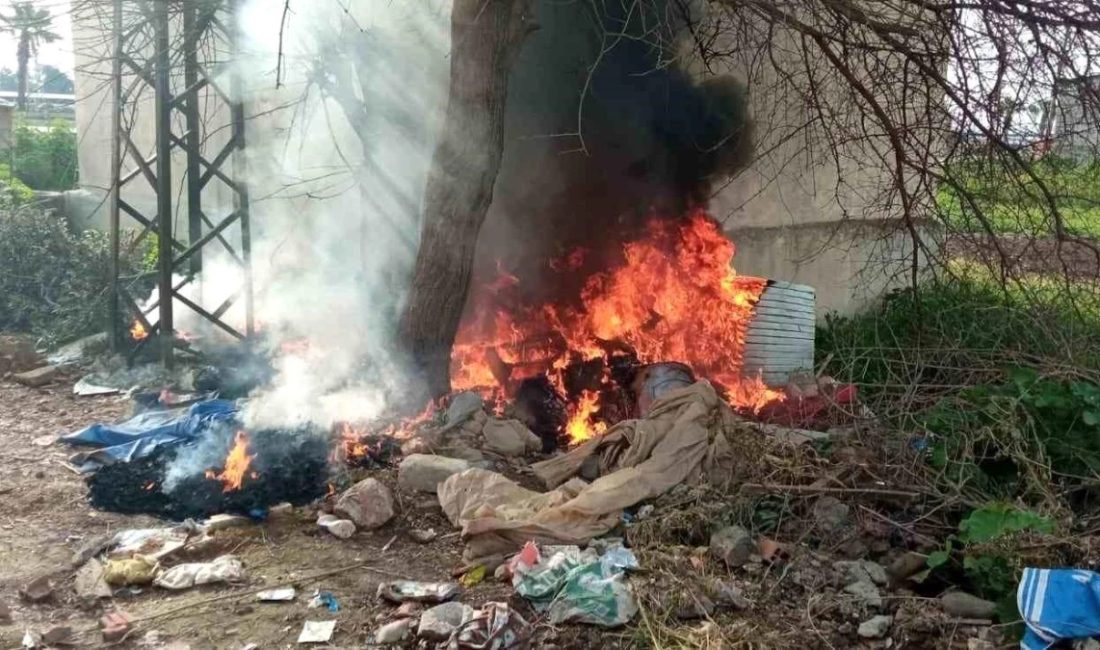 Hatay’da çöplük alanda ve