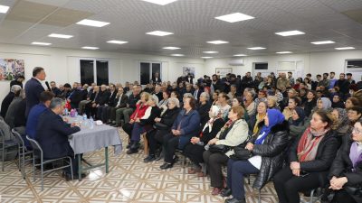 Hatay Büyükşehir Belediye Başkanı Lütfü Savaş ve parti yetkilileri, Reyhanlı