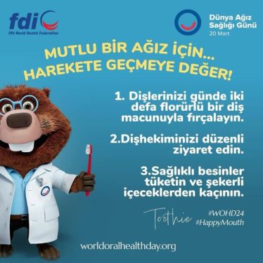 Bugün, 20 Mart, Dünya Ağız Sağlığı Günü’nü olarak kutlanıyor ve