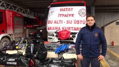 Hatay Büyükşehir Belediyesi İtfaiye Daire Başkanlığı, deprem felaketinde yıkılan binasında