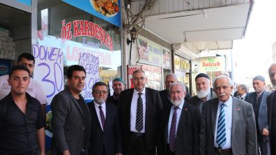 Saadet Partisi Hatay Büyükşehir Belediye Başkan adayı milletvekili Necmettin Çalışkan,