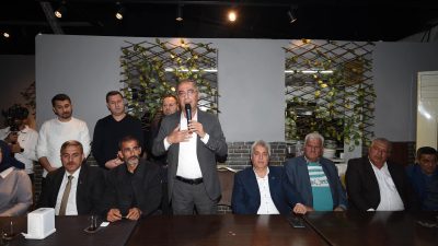 AKP’nin Antakya Belediye Başkan adayı İbrahim Naci Yapar, Antakya-Narlıca mahallesine