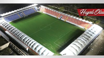 İskenderun’un gurur kaynağı olacağı belirtilen Fuat Tosyalı Stadyumu, Hatay Valisi