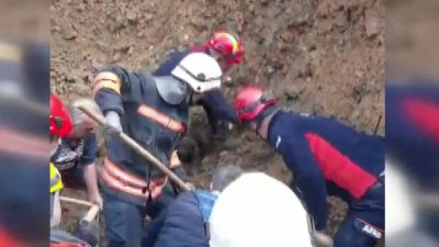 Trabzon'un Hayrat ilçesinde göçük altında kalan 3 işçi hayatını kaybetti