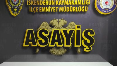 Hatay Emniyet Müdürlüğü ekiplerinin asayiş olaylarına yönelik yürüttüğü çalışmalar sonuç