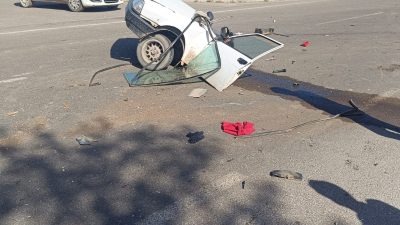 Hatay’ın Reyhanlı-Kırıkhan yolu üzerinde Sanayi kavşağında meydana gelen trafik kazasında