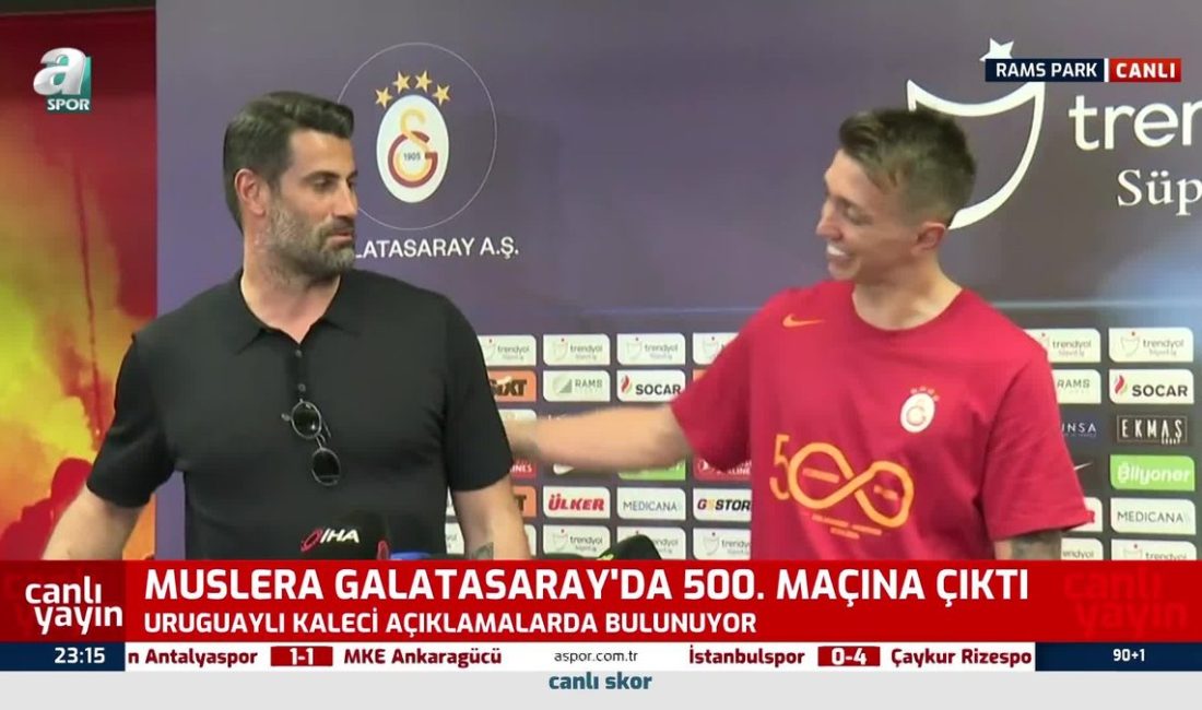 Galatasaray ile 500. resmi