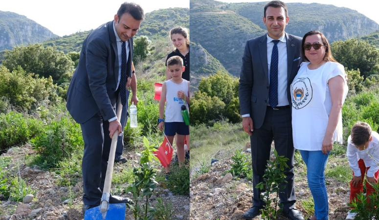 Başkan Özgün; Selda Asker anısına fidan dikti