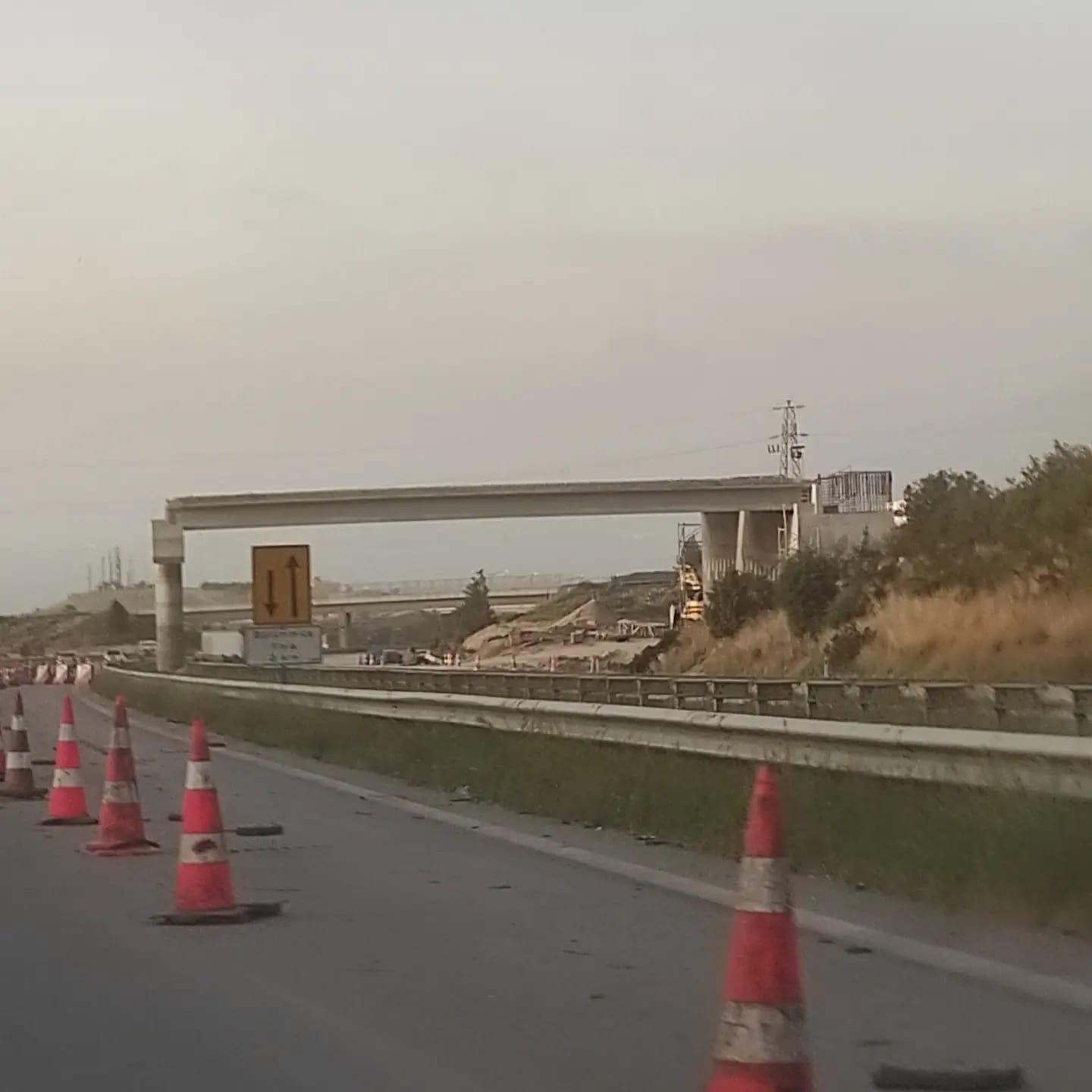 İskenderun E-91 Otoyolu’nda çalışmaya dikkat !