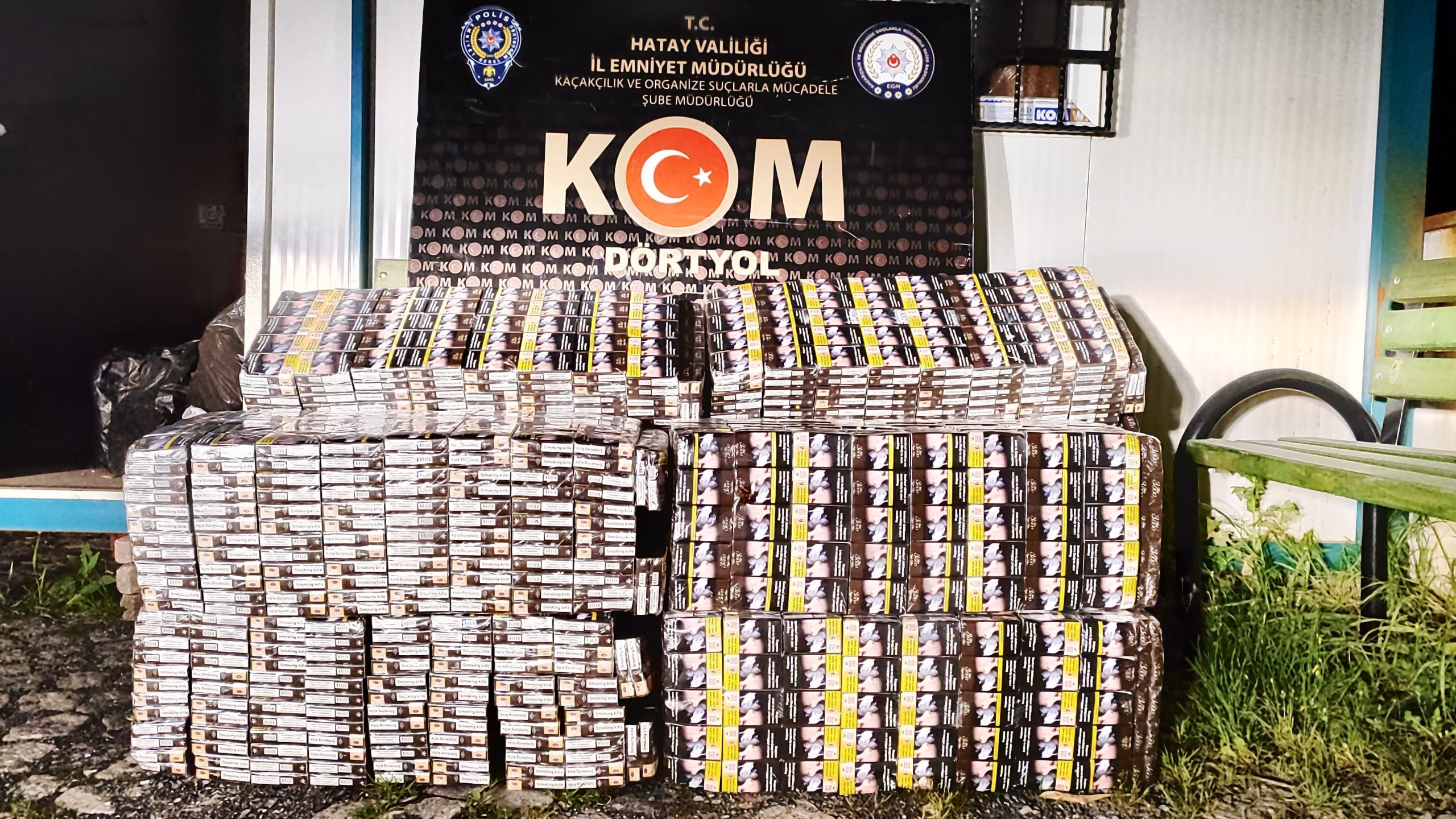 3000 paket gümrük kaçağı sigara ele geçirildi 