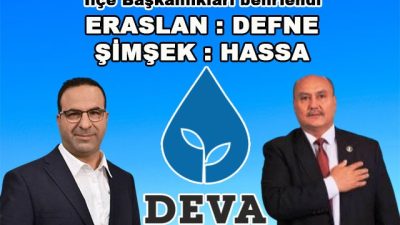 DEVA Partisi, Hatay’da 31 Mart seçimleri sonrası 2 ilçe başkanının