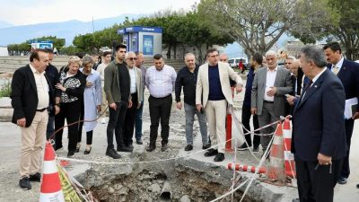 Hatay’ın İskenderun ilçesinde 6 Şubat depremlerinin ardından kentin çeşitli bölgelerinde