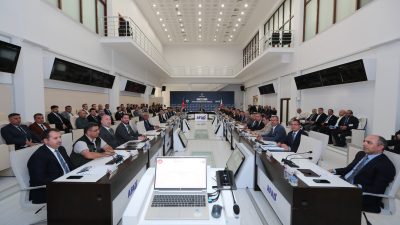 Hatay Valisi Mustafa Masatlı’nın başkanlığında, ilin çeşitli kurum temsilcilerinin katılımıyla