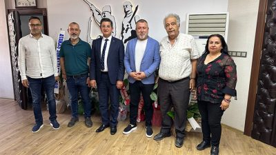 İskenderun Gazeteciler Cemiyeti (İGC) Yönetim Kurulu üyeleri, Dörtyol Belediye Başkanı