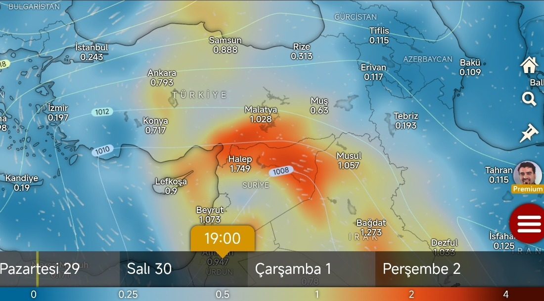 Hatay ilinde bugün öğleden