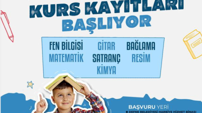Defne Belediyesi Gençlik Kültür ve Sanat Evi, yeni kurs kayıtlarını