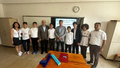 Milli Eğitim Müdürü Harun Tüysüz, Dörtyol ziyareti sırasında TÜBİTAK Bölge