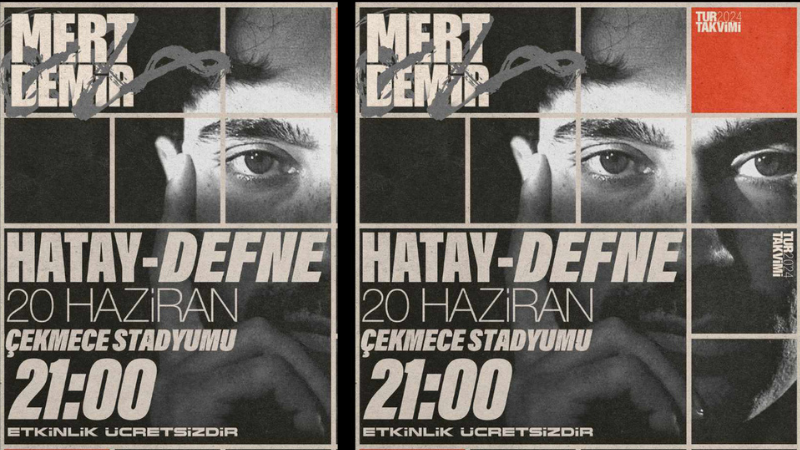 Mert Demir, Hatay’da Sahne Alacak