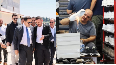 Hatay Valisi Mustafa Masatlı, Reyhanlı ilçesinde bulunan Ayakkabıcılar Sanayi Sitesi’ni