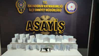 Hatay Emniyet Müdürlüğü ekiplerince İskenderun ilçesinde düzenlenen operasyonla tefecilik, yağma,