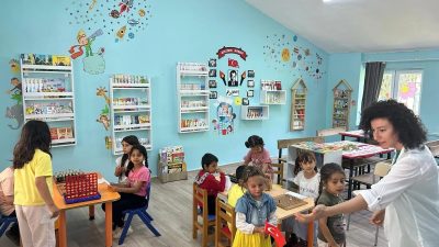 Hatay’ın Hassa ilçesinin kırsalında eğitim veren Dedemli İlkokulu’nda, İskenderun Teknik