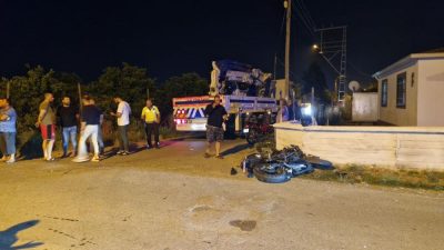 Hatay’ın Dörtyol ilçesinde meydana gelen kaza sonucunda motosiklet sürücüsü hayatını