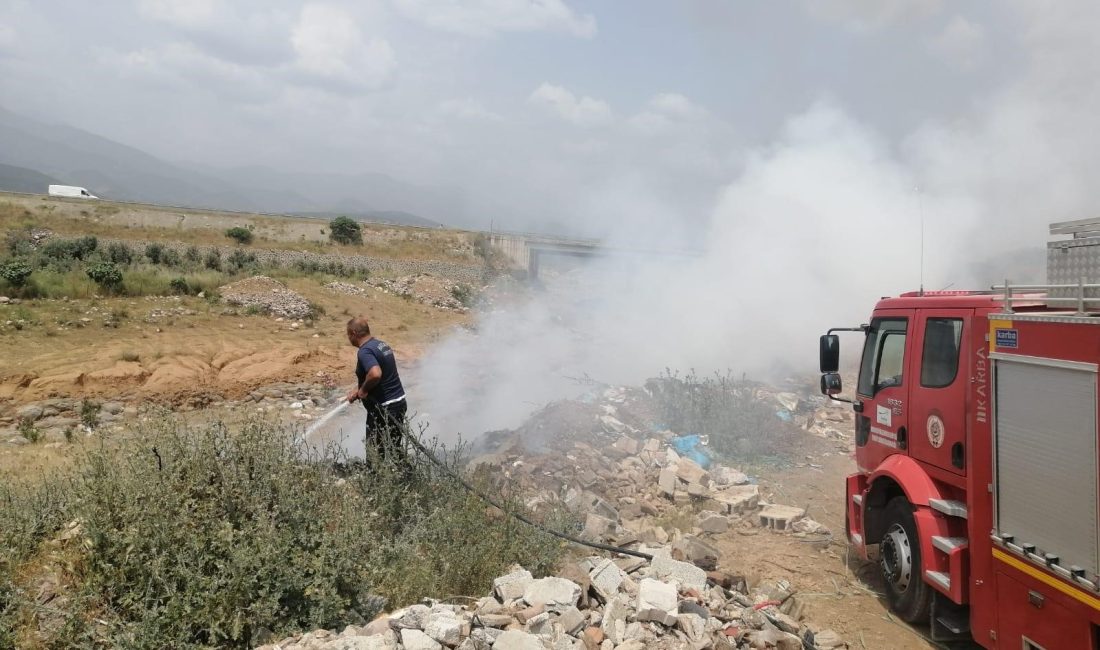 Hatay’ın Hassa ilçesinde çöplük