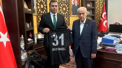 MHP Genel Başkanı Devlet Bahçeli, Hatayspor kulübüne başarı diledi. MHP’nin