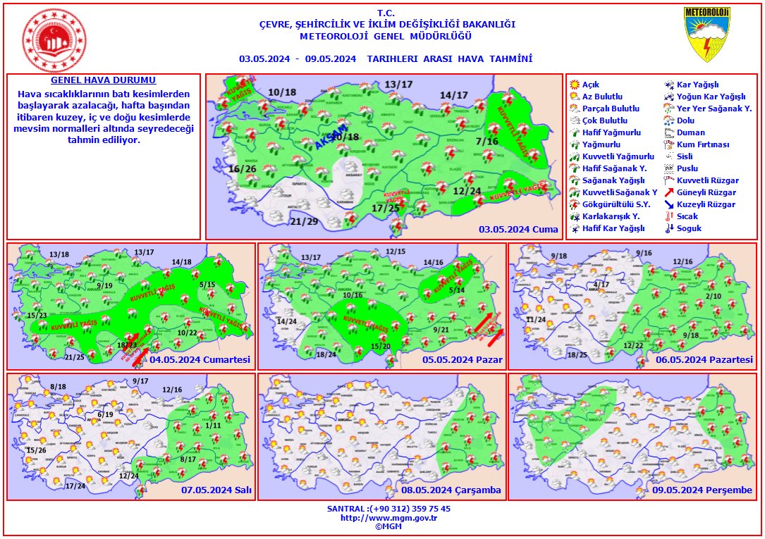 Meteoroloji’den 15 ile sarı kodlu uyarı