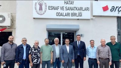 Hatay Esnaf ve Sanatkarları Odaları Birliği’nin Nisan ayı yönetim kurulu