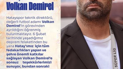 İskenderunspor, Hatayspor teknik direktörlük görevinden ayrılan Volkan Demirel için bir