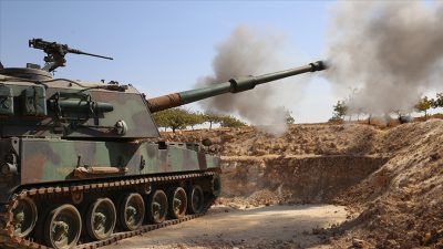 Milli Savunma Bakanlığı, Suriye’nin kuzeyindeki Fırat Kalkanı bölgesine taciz ateşi