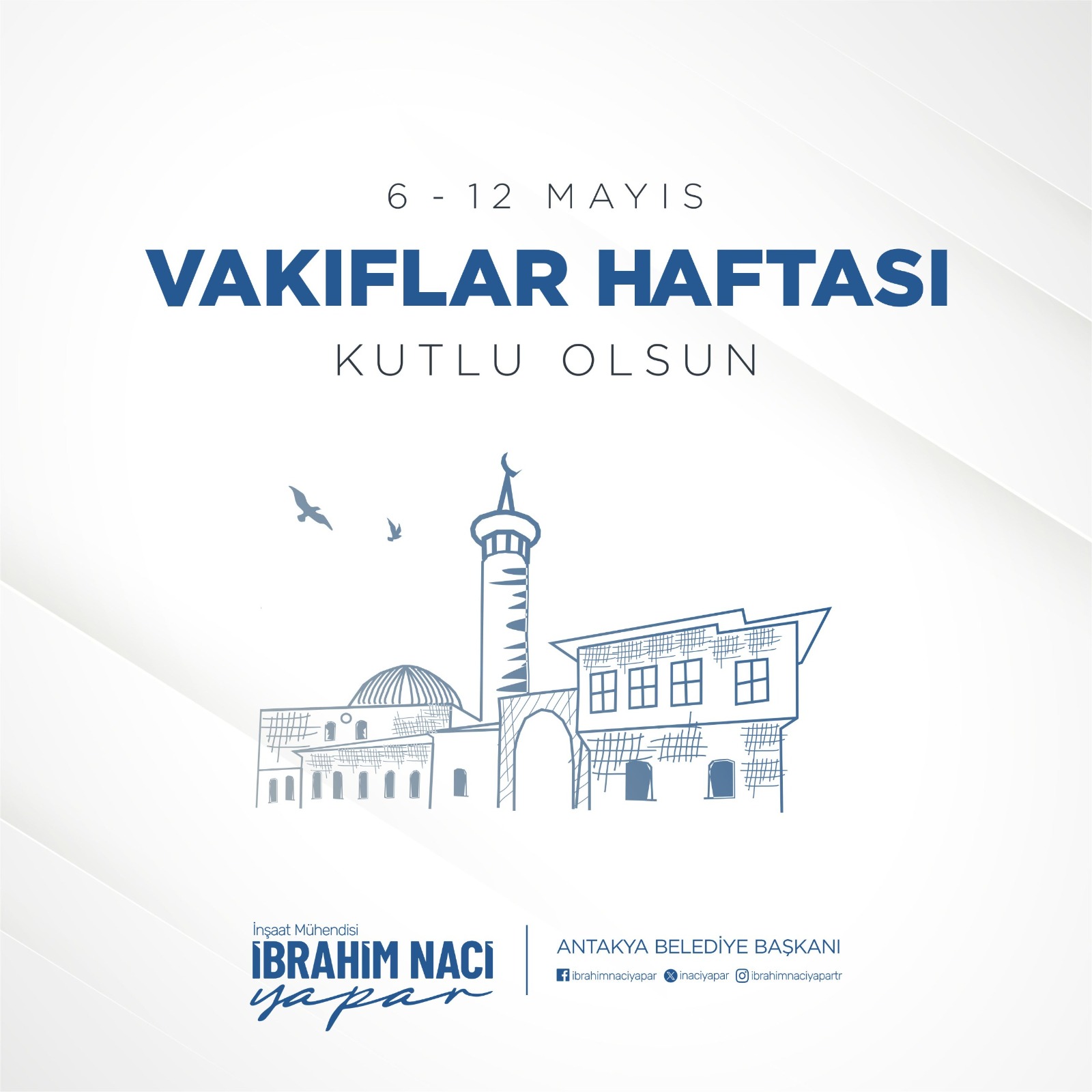 Başkan Yapar’dan Vakıflar Haftasını Kutlama