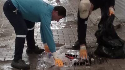 Antakya Belediyesi, son günlerde yaşanan şiddetli sağanak yağışlarının ardından temizlik