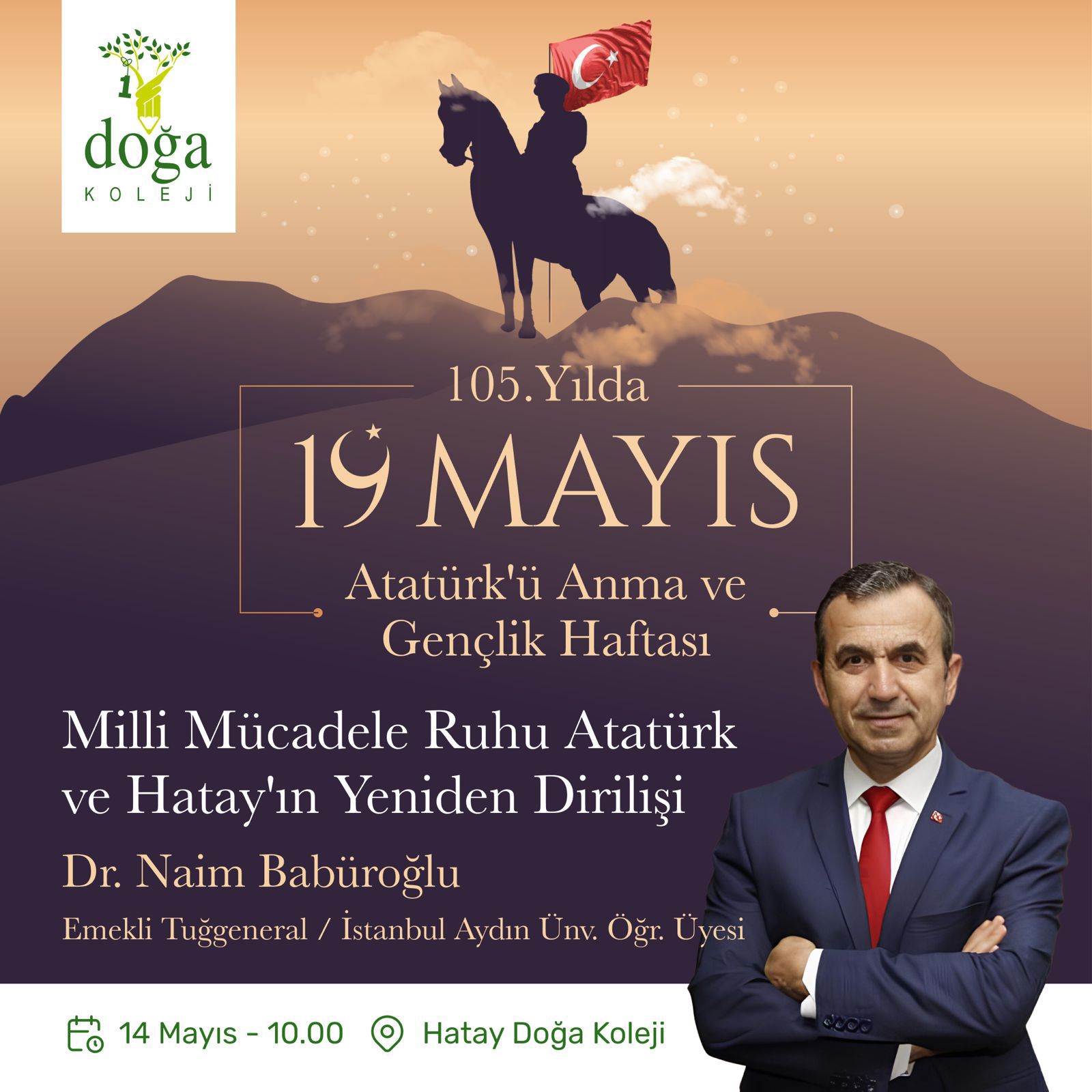 Naim Babüroğlu 14 Mayıs’ta Antakya’da gençlerle buluşacak