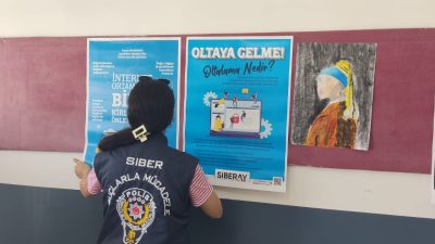 Hatay Emniyet Müdürlüğü, SİBERAY Projesi kapsamında Arsuz ilçesinde öğrenci ve
