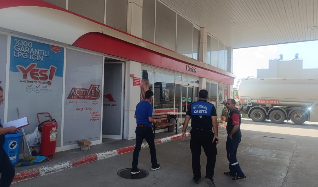 Hatay Büyükşehir Belediyesi zabıta ekipleri, akaryakıt istasyonları ve zeytinyağı fabrikalarında