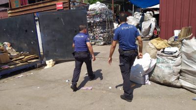 Hatay Emniyet Müdürlüğü ekipleri, İskenderun ilçesinde faaliyet gösteren hurdacıları hedef