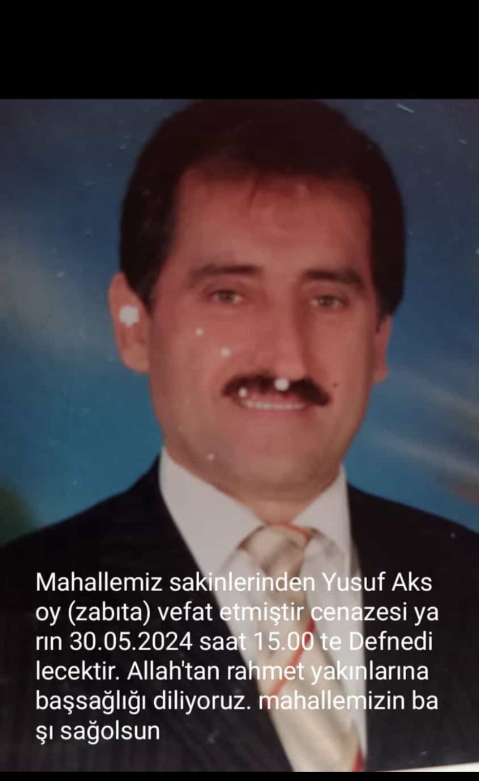 Samandağ Belediye Zabıta Memuru Yusuf Aksoy Vefat Etti